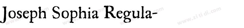 Joseph Sophia Regula字体转换